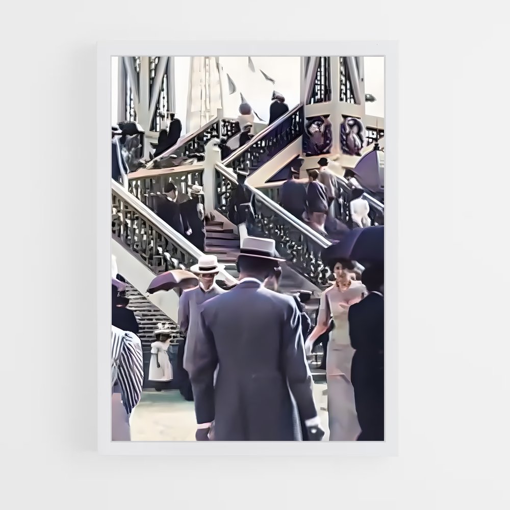 Poster Escaliers de Paris – affiche Jeux Olympiques (vue 3)